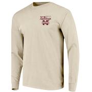 Mississippi State Image One Mascot Overlay Comfort Colors Long Sleeve Tee